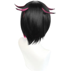 Pink Cosplay Wig + Wig Cap Short Hime Cut Bob Synthetic Wigs