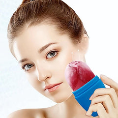 Ice Facial Roller with Gua Sha Massage and Silicone Ice Mold
