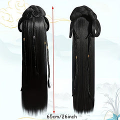 Chinese Style Headband Wig Synthetic Clip In Extensions
