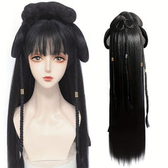 Chinese Style Headband Wig Synthetic Clip In Extensions