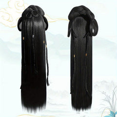 Chinese Style Headband Wig Synthetic Clip In Extensions
