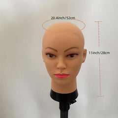 Female Bald Mannequin Head for Wig Display