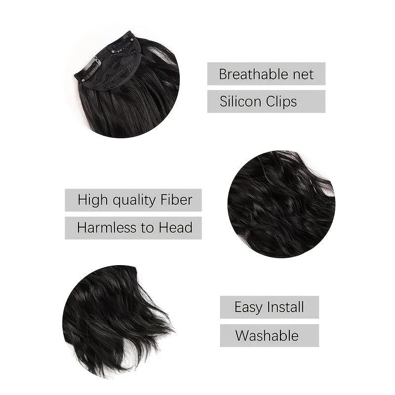 3pcs Wavy Hair Extensions 50 Long Curly Synthetic Hair Pieces For Women Girls