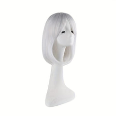 40-64 cm Silver Short Bob Wig for Cosplay Costume