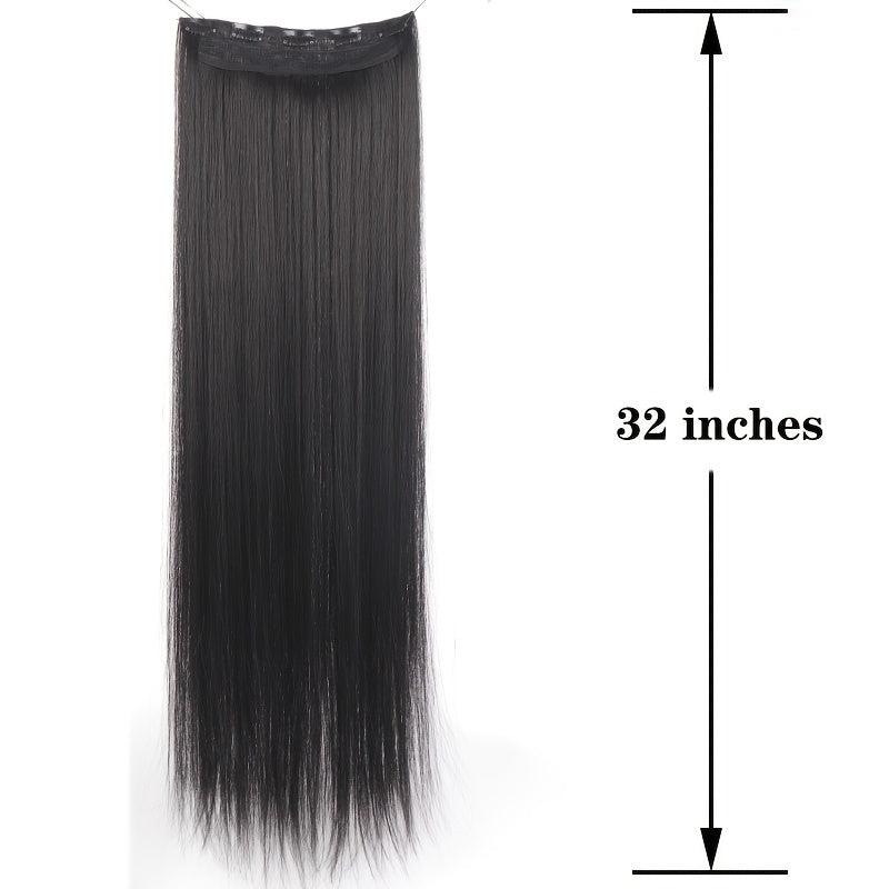 Long Straight Synthetic Hair Extension Clip In Hair Pieces