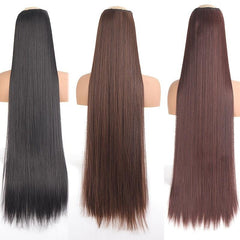Long Straight Synthetic Hair Extension Clip In Hair Pieces