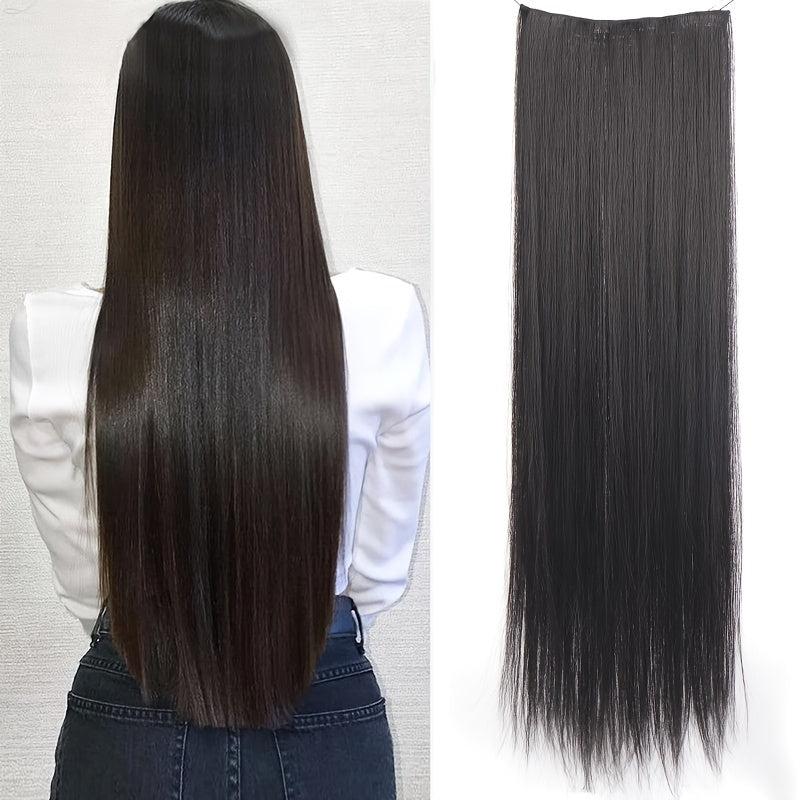 Long Straight Synthetic Hair Extension Clip In Hair Pieces