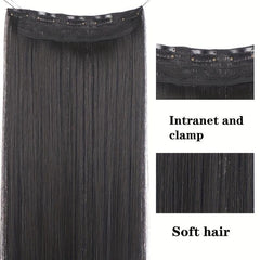 Long Straight Synthetic Hair Extension Clip In Hair Pieces