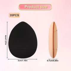 20 PCS Triangle Makeup Puff Finger Soft Setting Sponge Mineral Powder