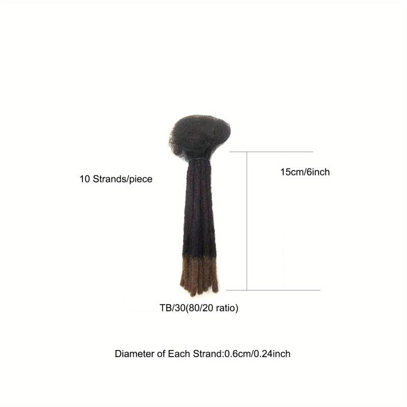Human Hair Loc Extensions For Women Men Full Dreadlock Hair Extensions