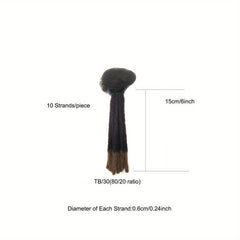 Human Hair Loc Extensions For Women Men Full Dreadlock Hair Extensions
