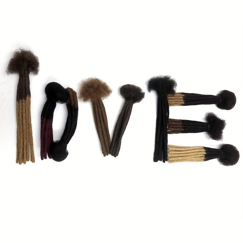 Human Hair Loc Extensions For Women Men Full Dreadlock Hair Extensions