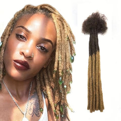 Human Hair Loc Extensions For Women Men Full Dreadlock Hair Extensions