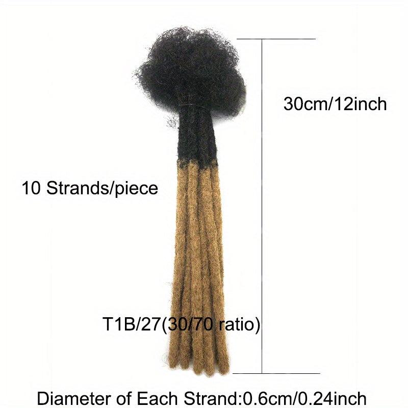 Human Hair Loc Extensions For Women Men Full Dreadlock Hair Extensions