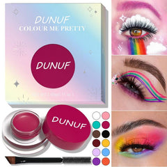12 Colors Face Painting Cream Eyeliner Matte Finish Long Lasting Makeup