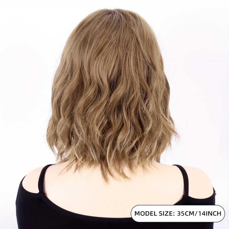 Short Synthetic Straight Wig With Bangs for Women