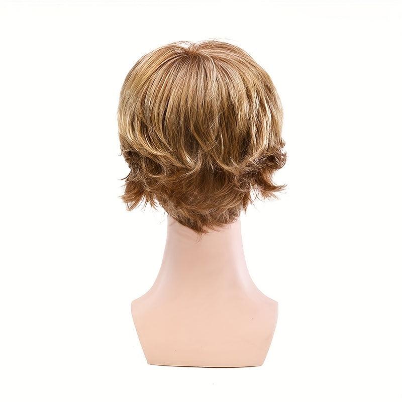 25 4 Cm Short Straight Wig Side Bangs Natural Synthetic Wig High Temperature