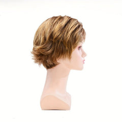 25 4 Cm Short Straight Wig Side Bangs Natural Synthetic Wig High Temperature