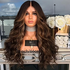66 04 Cm Grey Butterfly Curly Wavy Wig Middle Layer Synthetic Fiber For Women