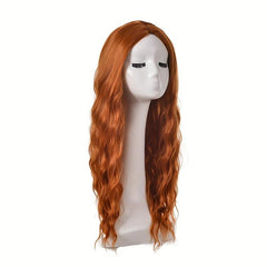 66 04 Cm Grey Butterfly Curly Wavy Wig Middle Layer Synthetic Fiber For Women