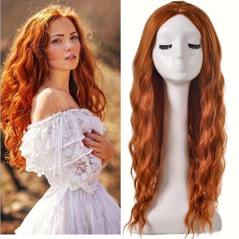 66 04 Cm Grey Butterfly Curly Wavy Wig Middle Layer Synthetic Fiber For Women
