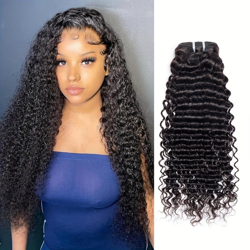 1Pcs Brazilian Deep Wave Hair Bundles For Women Human Hair Extensions