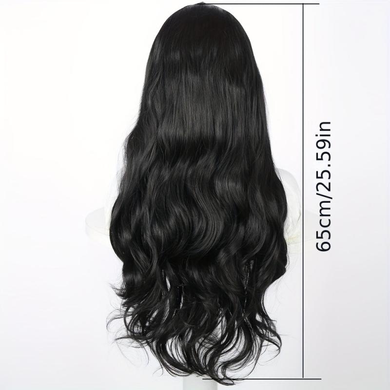 Long Curly Wig With Bangs Synthetic Wig Beginners Friendly Heat Resistant