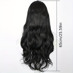 Long Curly Wig With Bangs Synthetic Wig Beginners Friendly Heat Resistant