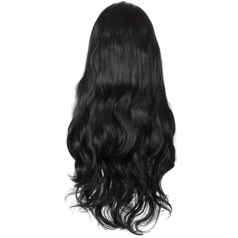Long Curly Wig With Bangs Synthetic Wig Beginners Friendly Heat Resistant