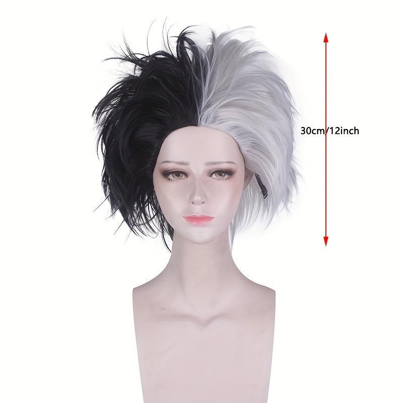 Short Straight Synthetic Wig for Halloween Cosplay Party