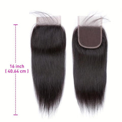 Virgin Human Hair Lace Closure 4x4 - Straight Hair Weave