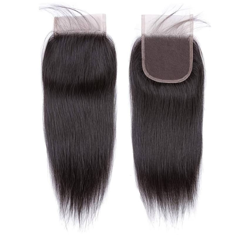 Virgin Human Hair Lace Closure 4x4 - Straight Hair Weave