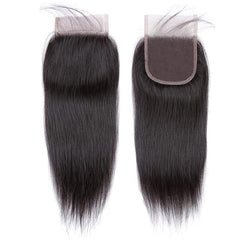 Virgin Human Hair Lace Closure 4x4 - Straight Hair Weave