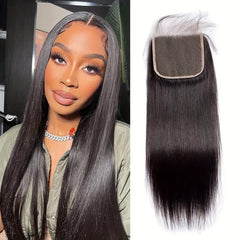 Virgin Human Hair Lace Closure 4x4 - Straight Hair Weave
