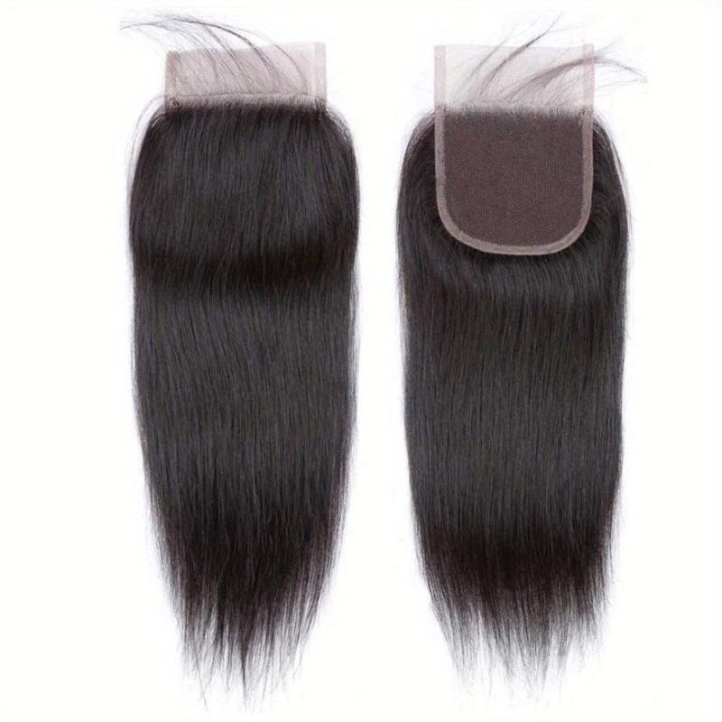 Virgin Human Hair Lace Closure 4x4 - Straight Hair Weave