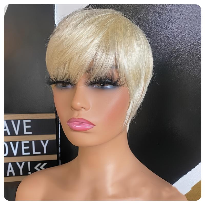 Short Pixie Cut Wig Hair Short Wigs For Women Synthetic 613 Short Pixie Bob Wig