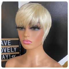 Short Pixie Cut Wig Hair Short Wigs For Women Synthetic 613 Short Pixie Bob Wig