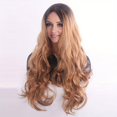 Long Curly Wavy Wig Synthetic Wig Heat Resistant Natural Look