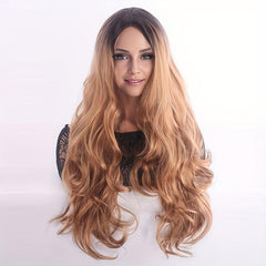 Long Curly Wavy Wig Synthetic Wig Heat Resistant Natural Look