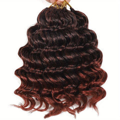 7 Packs Deep Wave Crochet Hair Extensions 20-32cm for Women Curly Braiding Hair