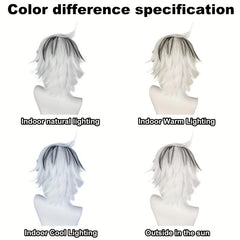 Short Spiky Layered Anime Cosplay Wig + Wig Cap