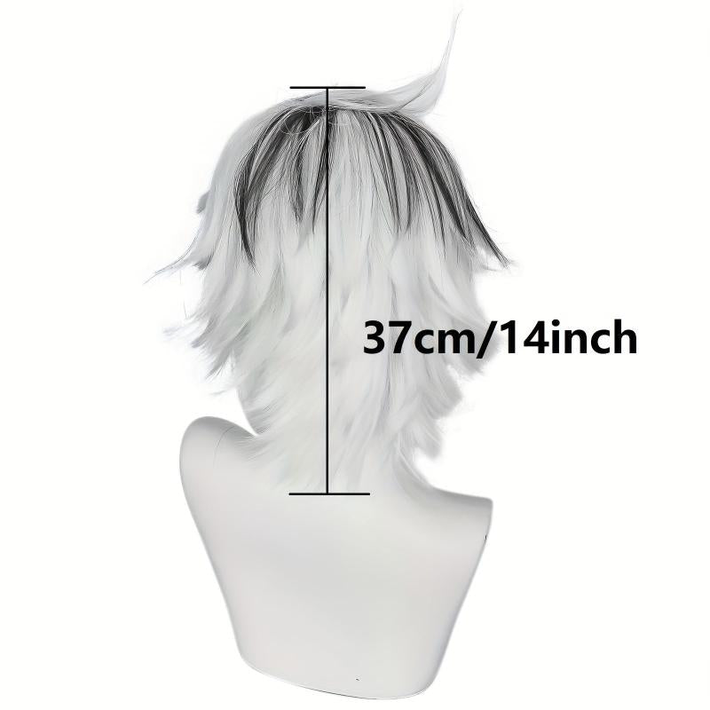 Short Spiky Layered Anime Cosplay Wig + Wig Cap
