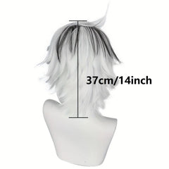 Short Spiky Layered Anime Cosplay Wig + Wig Cap
