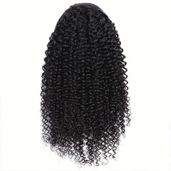 Kinky Curly Human Hair Clip In Ponytail Extension