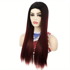 Long Straight Ombre Full Wig Synthetic Women's Party Hair Wigs