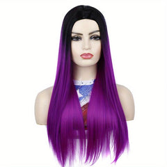 Long Straight Ombre Full Wig Synthetic Women's Party Hair Wigs