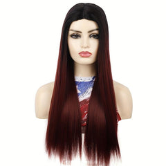 Long Straight Ombre Full Wig Synthetic Women's Party Hair Wigs