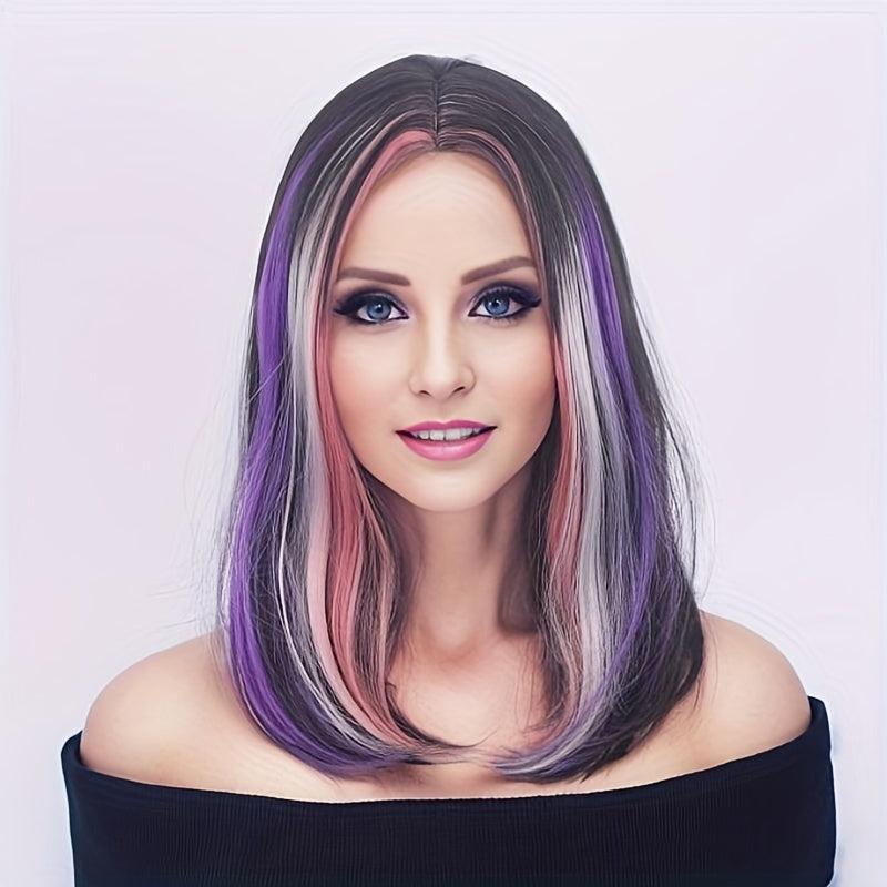 Medium Long Straight Wig Synthetic Wig For Halloween Cosplay Party