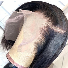 Straight Bone Bob Wig Lace Front Human Hair Wigs For Women HD Transparent Lace