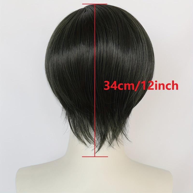 Anime Wig Short Straight Hair Side Bangs Itoshi Cosplay Wig for Halloween